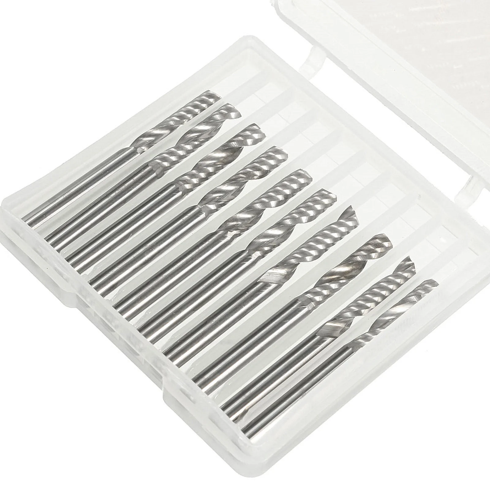 

10pcs/lot 4mm Shank Single Flute Carbide Spiral End Mill Cutter CNC Router Bits 22mm CEL Drop Shipping