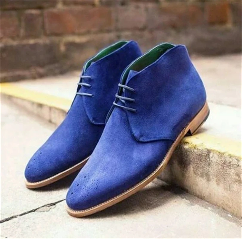 

2021 Men High Quality Leather Boots Male Spring Casual Motorcycle Ankle Men Lace-Up Basic Boots Man Fashion Men Boots