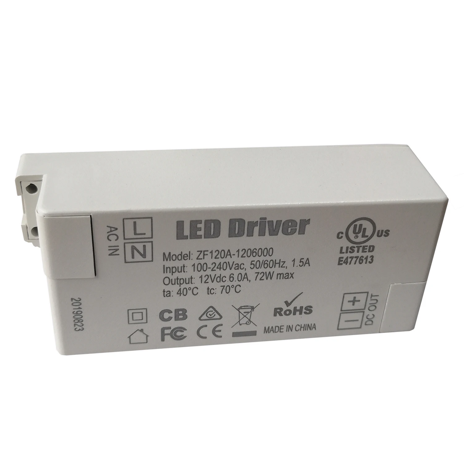TONGLIDA ZF120A-1206000 72 Вт AC/DC адаптер Светодиодный источник питания для светодиодных