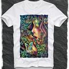 Футболка женская с рисунком Акварель для девочек Kiss LSD MDMA Acid Альберт Хофманн Dmt Swag хипстерские футболки