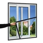 Сетка дверная самоклеящаяся, сетка на липучке для защиты экрана от комаров и пыли, невидимая для дома и балкона