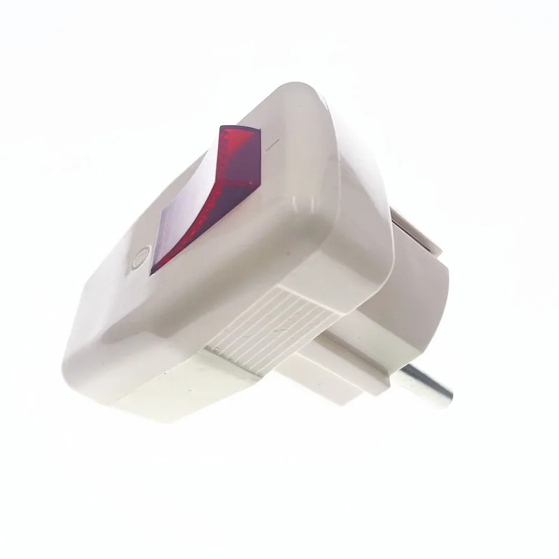 Немецкий шуко переключаемый сетевой штекер с выключателем 250В 10А EU CEE 7/7 стандартный адаптер розетка разъем on