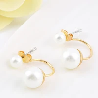trendy fashion elegant cute pearl women earrings hot selling new drop earring for girl famile gift for girlfriend stone jewelry