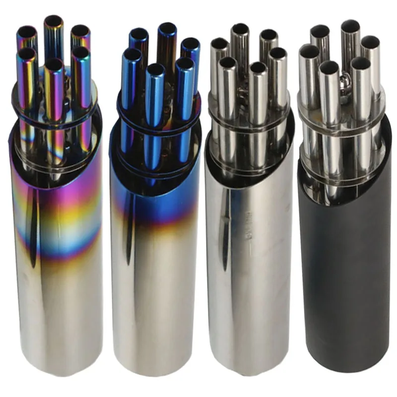 Мотоциклетный глушитель Exhasut жареный уличный гэтлинговый пистолет стильная