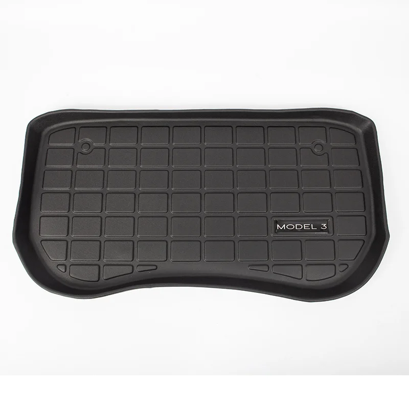 

For Tesla Model 3 2022 Accessories Model 3 TPE Mats Waterproof Wearable Cargo Tray Storage Pads Car Tesla Front Trunk Mat Pads