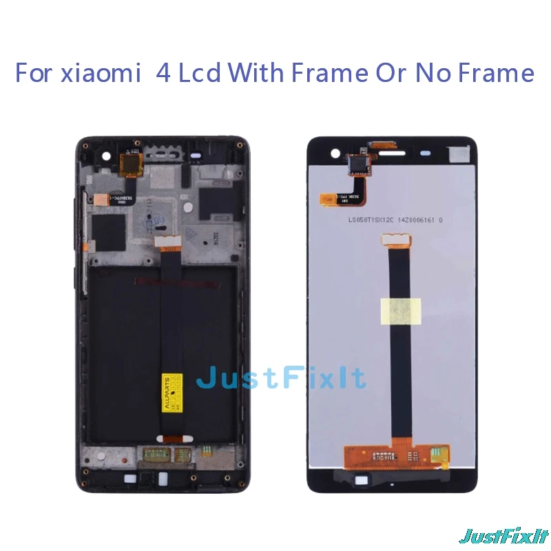 Оригинальный Для Xiaomi Mi 4 ЖК сенсорный экран дигитайзер с рамкой оригинальная