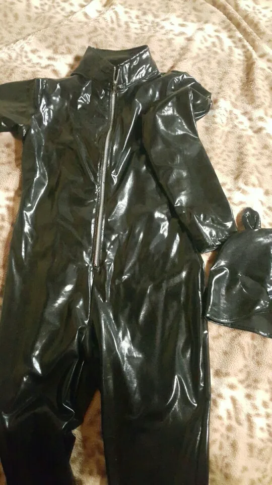 Взрослый Хэллоуин супер герой кошка женский костюм сексуальный черный PU