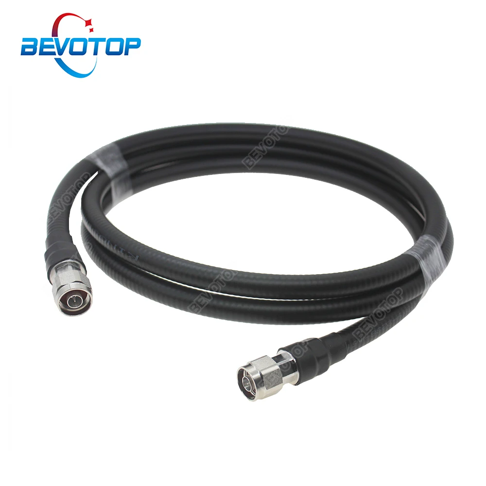 

N Male to N Male 1/2 50-9 Jumper Super Flexible Feeder Line RF Coaxial Cable for Base station Cellular Amplifier Signal Booster