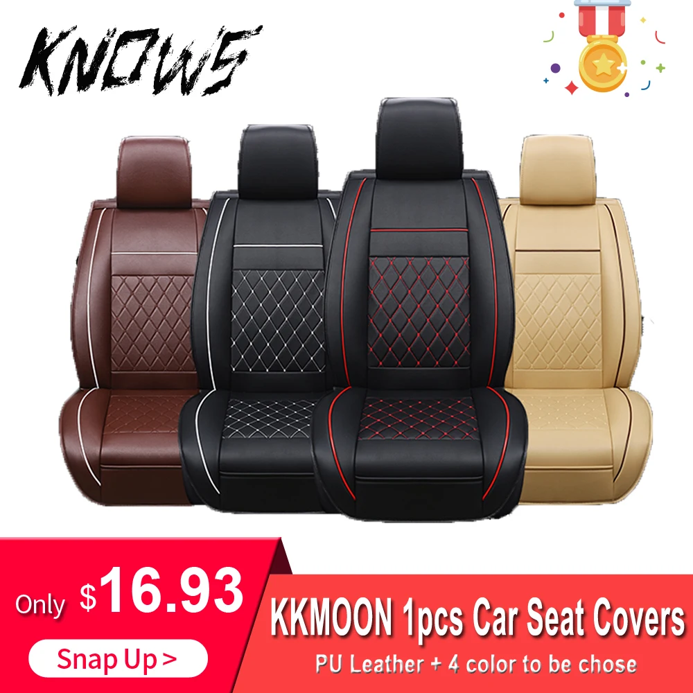 KKMOON 1 шт. универсальные автомобильные кожаные чехлы для сидений Автомобильные