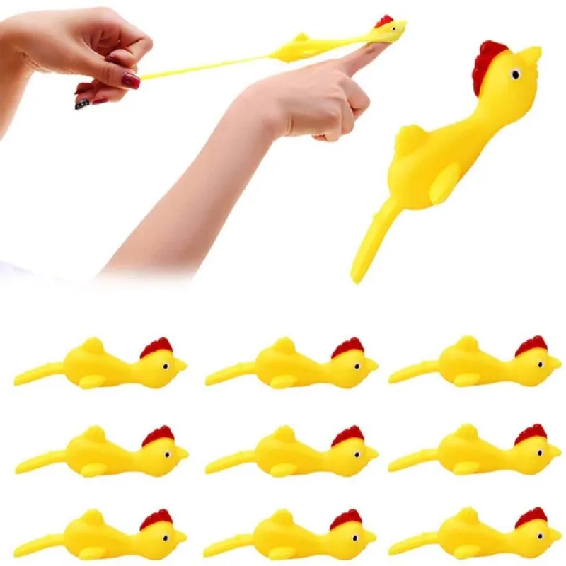 

Рогатка, курица, резиновая курица, Рогатка, курица, летающая курица, Стрейчевые смешные рождественские игрушки для Пасхальной вечеринки