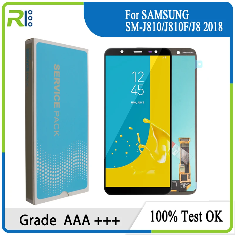 Сменный сенсорный экран для SAMSUNG Galaxy J8 6 0 2018 дюйма | Мобильные телефоны и