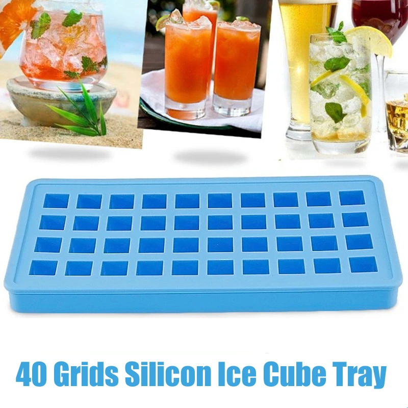 40 ячеек форма для изготовления льда силиконовые лотки без БФА формы