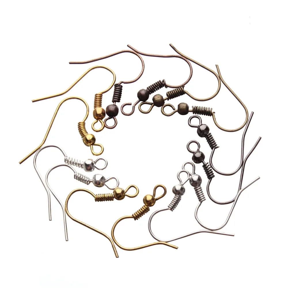 Застежки для сережек сделай сам железная застежка крючок бижутерии