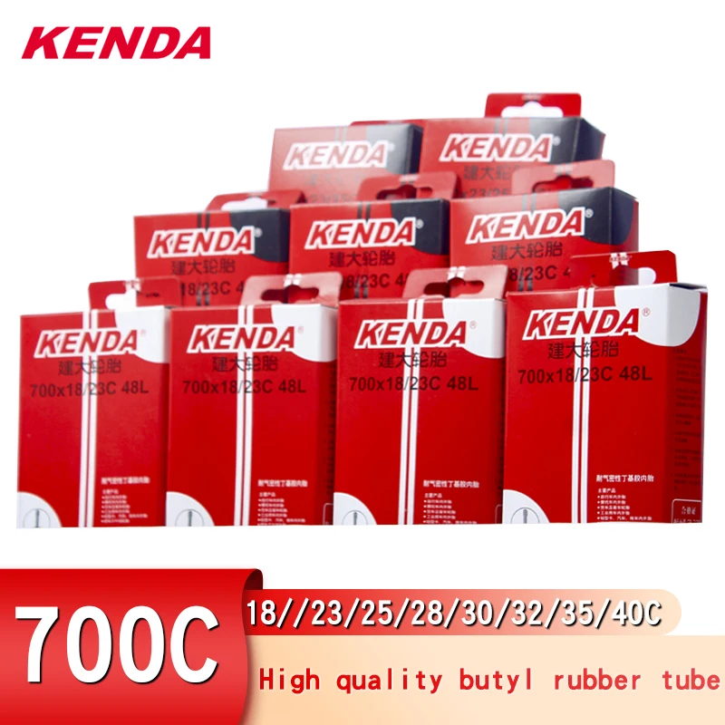Внутренняя труба велосипедной шины KENDA 700C 700*18 19 20 23 25 28 30 32 35 40 45C Presta Schrader для