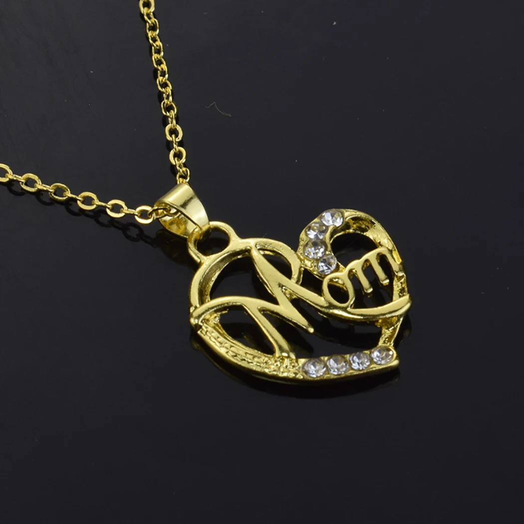 Женское Ожерелье из сплава ожерелье на День Матери Подвески Стразы с кулоном