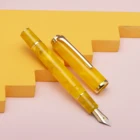 Ручка перьевая Hongdian N1 из акриловой смолы, серия Nebula EF перо, оранжевая офисная ручка с конвертером, искусственная ручка для письма