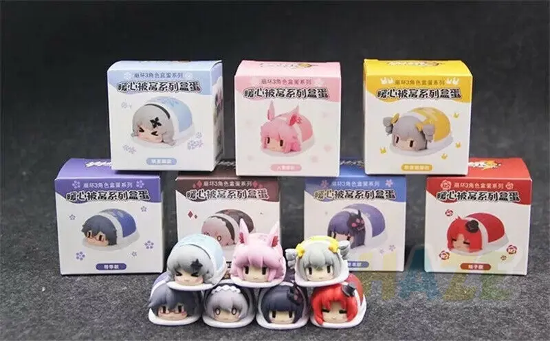 

7 шт., спящие фигурки кукол, мамихойо хонкай, коллекция игрушек в коробке