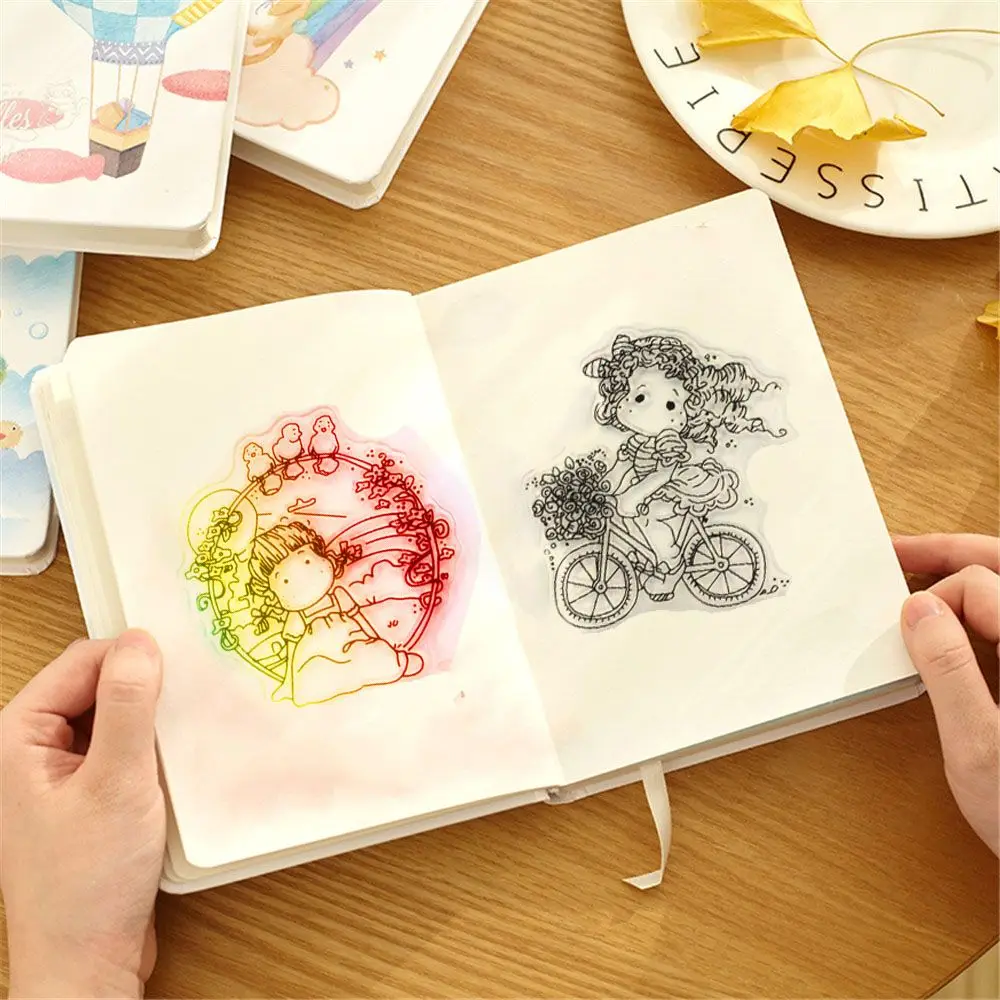 1 шт. прозрачный силиконовый резиновый штамп милый лист для скрапбукинга