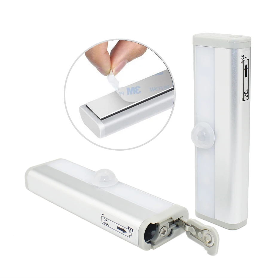 

PIR Wireless Sensor Light Led Night Light Auto On/Off 6/10 LEDs Night Lamp LED Under Cabinet Light for Wardrobe Cupboard Closet