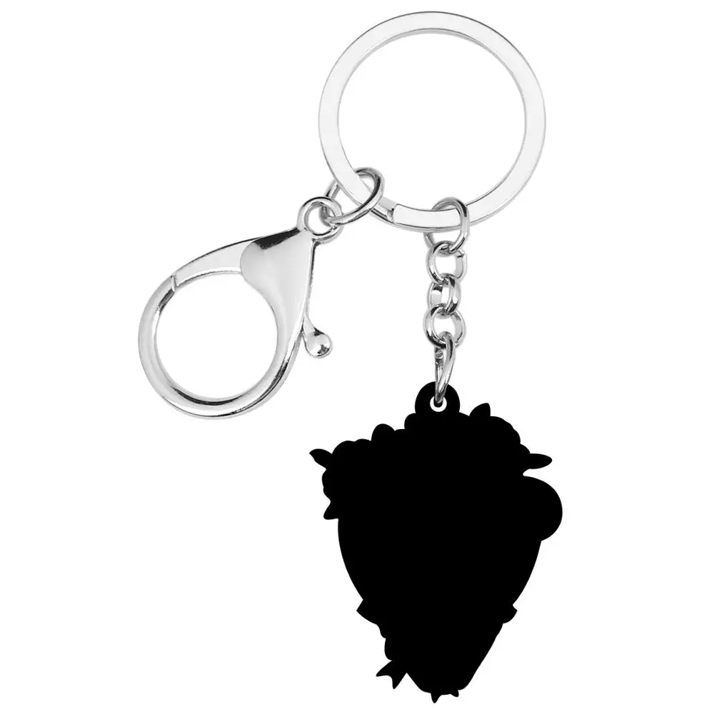 Bonsny акриловый на День святого Валентина роза свинья брелок сумка автомобильный