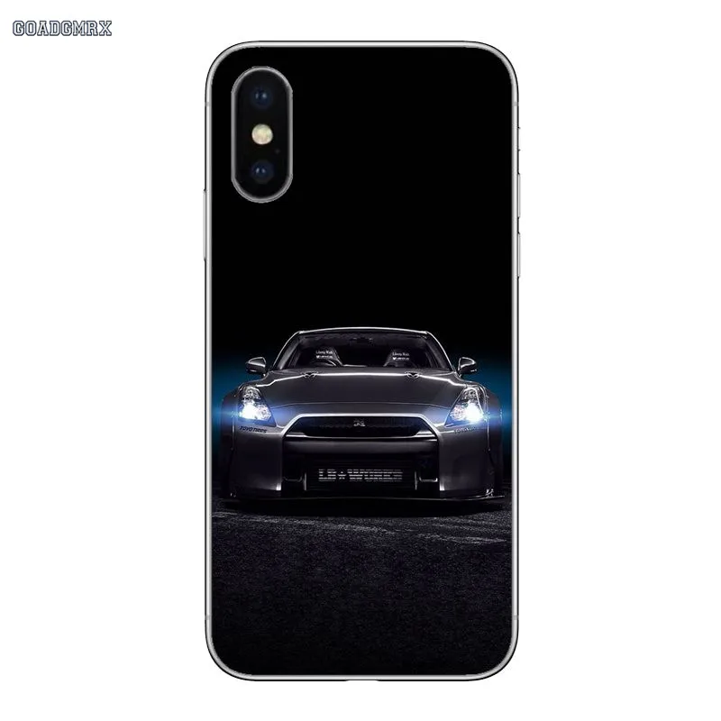 Для Samsung Galaxy A3 A5 A7 A750 2016 2017 A10 A30 A40 A50 A70 A6 A8 A9 плюс J8 2018 Nissan GTR автомобиль прозрачный