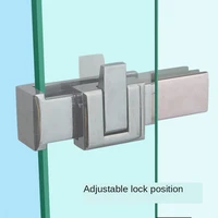 bathroom glass door lock latch lock u shaped glass door lock shower room sliding gate limiting device latch catch