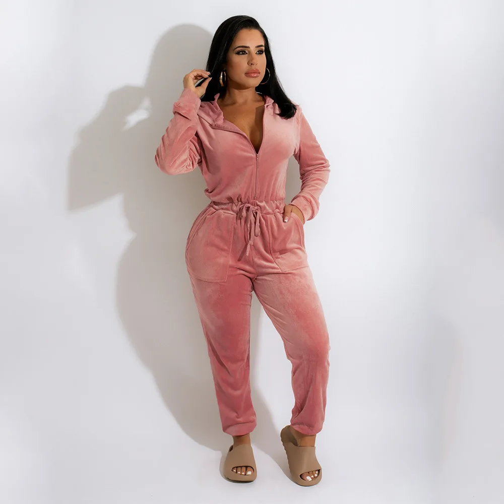 

Autumn New Products Fashion Temperament Sports and Leisure Velvet Long-sleeved Loose Ladies Trousers Suitable for Fitness