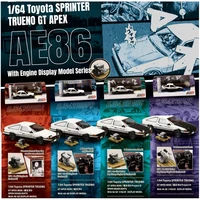 hobby japan 164 initial d toyota sprinter trueno gt apex ae86 project d model car