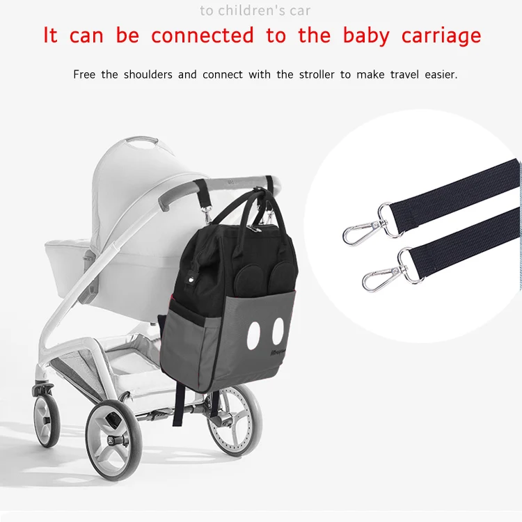 

Disney Pre-design Cartoon Baby Diaper Bag Waterproof Baby Bag Organizer Nappy Maternity Bag For Stroller Mom Travel Free Hooks