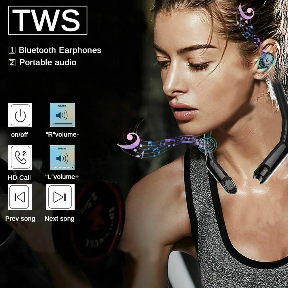 XG10 TWS Bluetooth наушники HD стерео беспроводные наушники портативные шеи радио шумоподавление HIFI игровая Спортивная гарнитура наушники