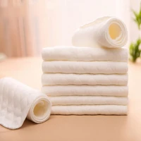 10pcslot baby washable reusable 3 layers baby cloth diaper insert super absorbency microfiber nappy liners la870115