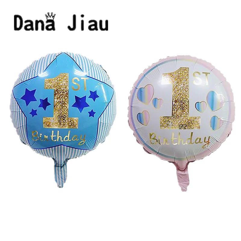 Danajiau Новый 18 дюймовый детский душ первый 1 й украшение для вечеринки на день