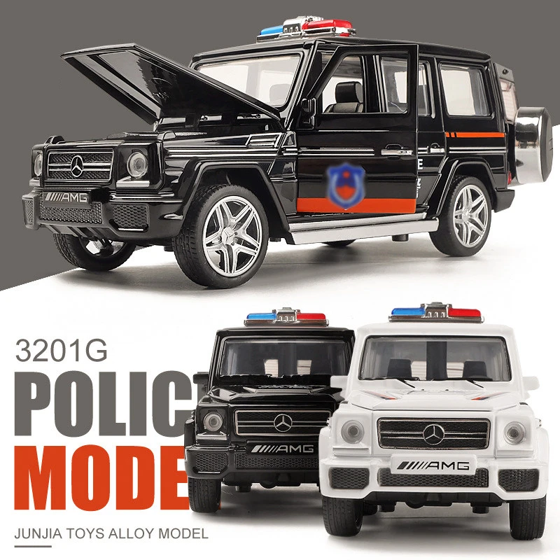 

Nicce 1:32 Benzs G63 Alloy Car Police Model Diecast Metal Toy Off-road Vehicles Model Sound Light Collection Kids Gift A74