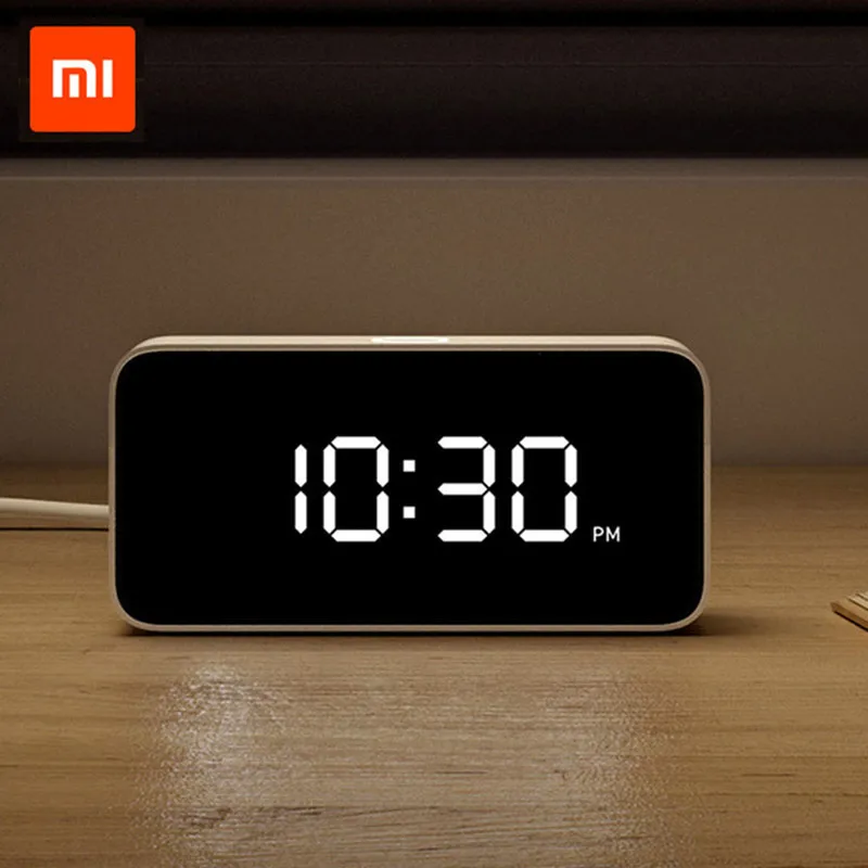 Умный будильник Xiaomi mijia Xiao Love голосовое вещание часы ABS настольные Dersktop
