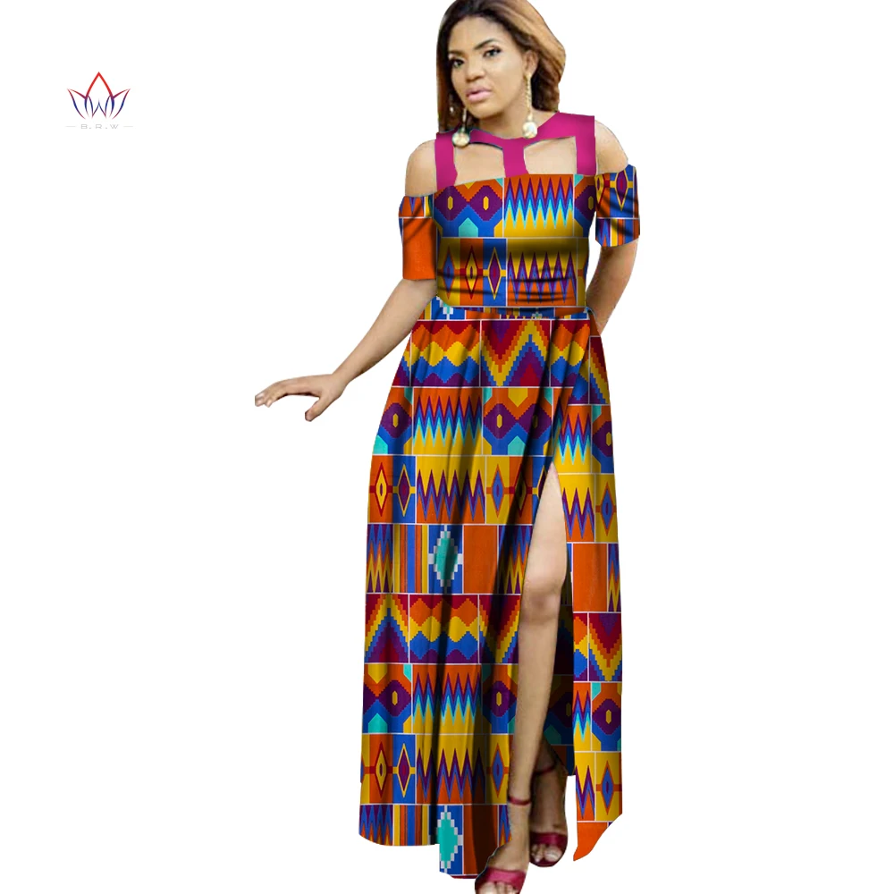 Женская одежда размера плюс длинное платье Дашики летнее в африканском стиле для