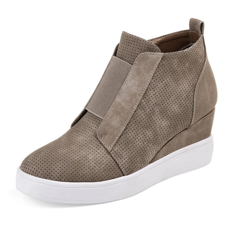 CUZULLAA для женщин Сезон осень Дышащая ботильоны со скрытым каблуком Модные женские