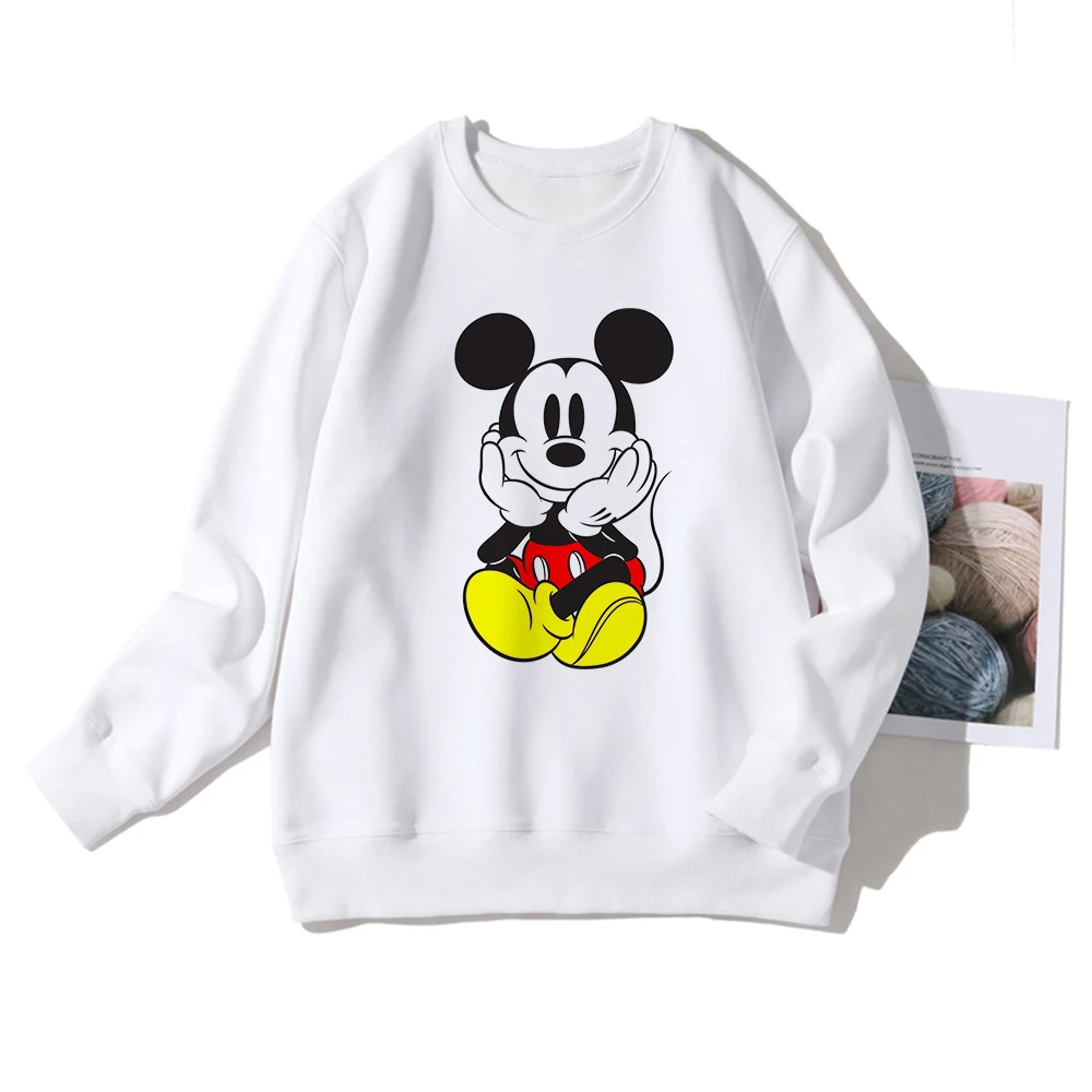 

Mickey Looks Forward To Hoodies 90s Trend Love Tumblr Clothes Unisex Top Disney Casual Anime Sweatshirt Versatile Hipster