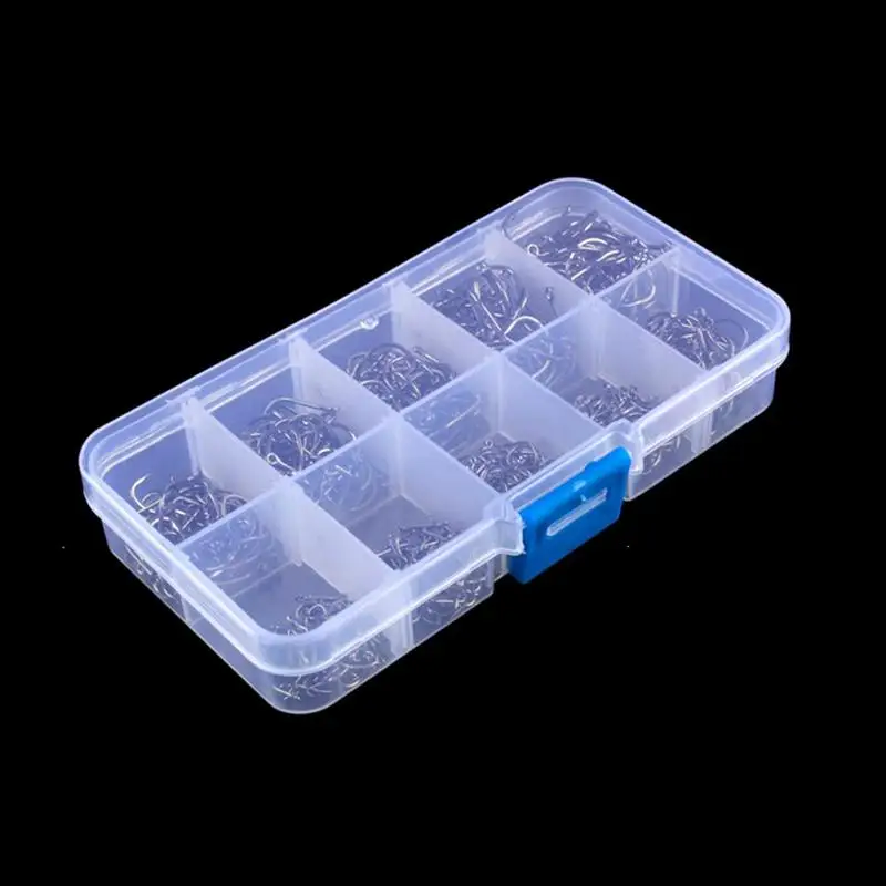 

100pcs Outdoor Fishing Hooks Set Carbon Steel Single Fishing Fly Fishhook Accessories Carp Tackle Hooks Barbed Sea G3I4