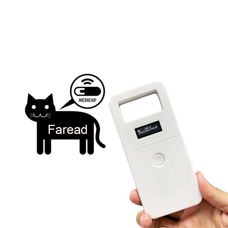 light rechargable OLED ISO RFID Animal chip reader fdx b standard microchip for cat dog cattle horse | Дом и сад