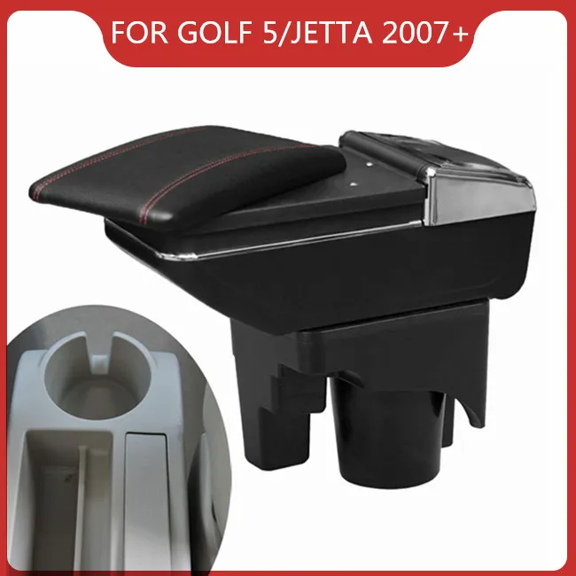 

Car Armrest FOR VW VOLKSWAGEN GOLF 5 MK5 V,VW JETTA 2007+Car Console Box Center Arm Rest With Cup Holder,Car Accessories Parts