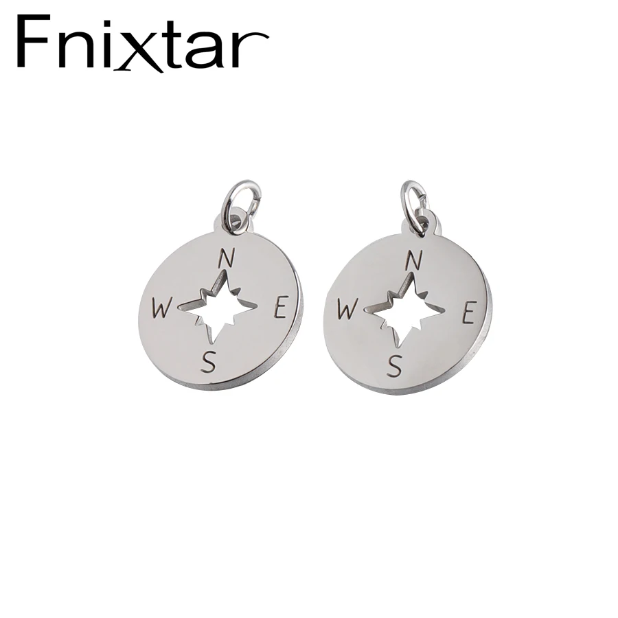 Fnixtar, зеркальная полировка, нержавеющая сталь, 9*12 мм, любовь, сердце, замок, подвеска, брелок, 6,5*13 мм, DIY Neckalce, 20 шт./лот