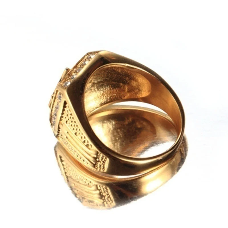 Модные Роскошные циркониевые золотые бриллиантовые кольца для ювелирных