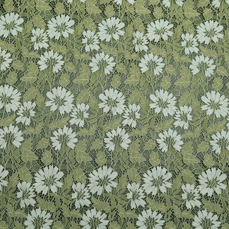 

Green Lace Fabric By The Meter Soft Breathable Hollow Embroidery Fabrics For Sewing Dress Clothes Shirt,DIY Quilting Material