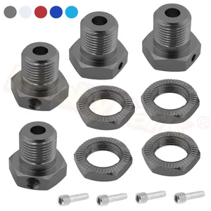 Ступицы Alum.Wheel 17 мм, шестигранные гайки, threlock, замена 5353X для RC Traxxas 110 E-Revo E-Maxx Revo 3,3 Slayer Pro 4x4 Summit, XO-1