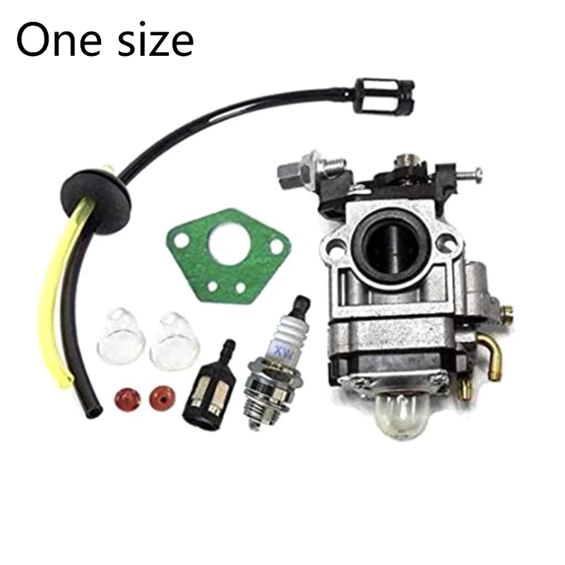 Carburettor Kit for 52cc 49cc 43cc Brush Cutter with Seal Hose Spark Plug Petrol Filter Accessories Parts