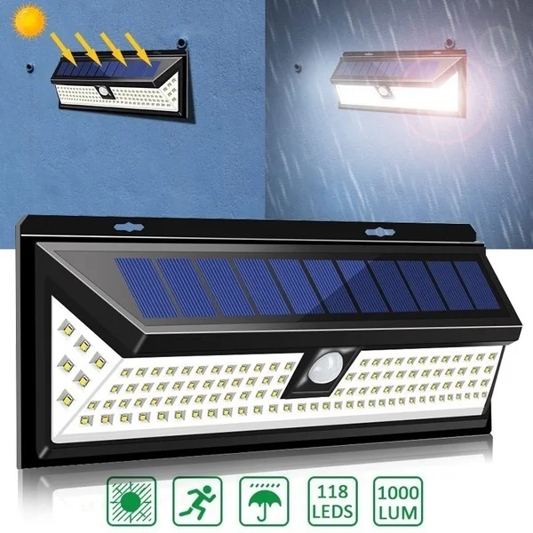 DIDIHOU 1/2 шт Солнечные огни 32/52/118led Настенный Солнечный светильник наружное