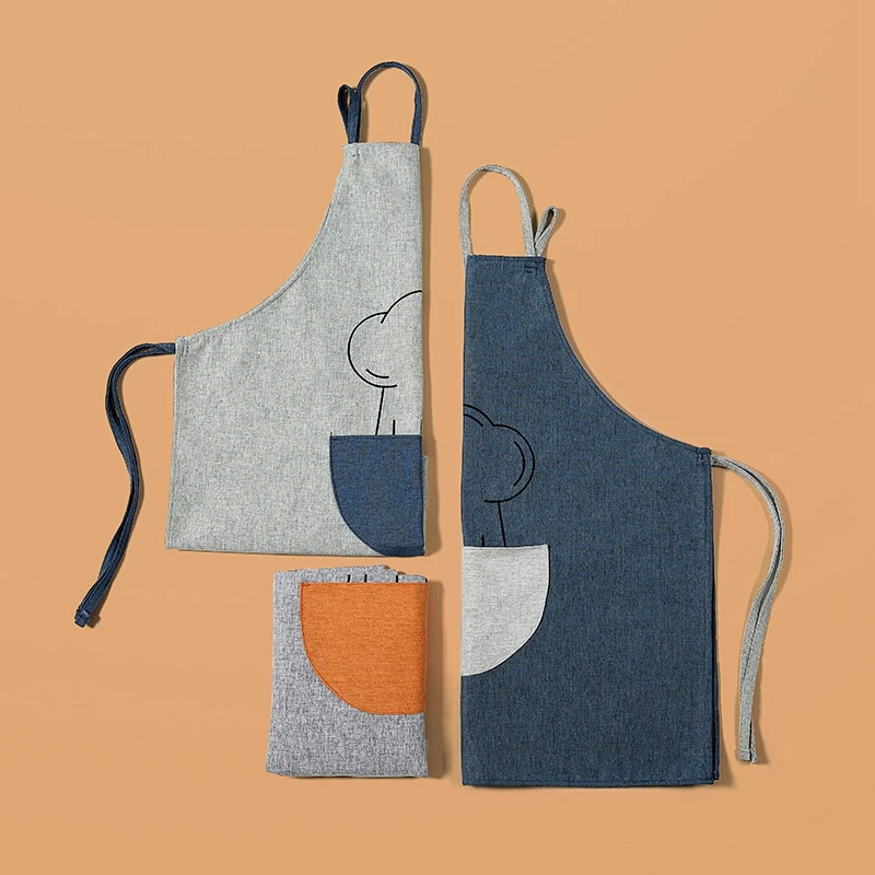 

Apron Kitchen Cooking Chef Waiter Cafe Shop BBQ Hairdresser Removable Apron Printed Apron Kitchen Supply