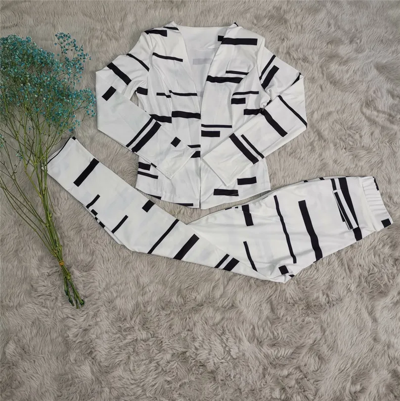 Белый брючный костюм рабочая одежда для женщин верхняя из двух частей осень зима