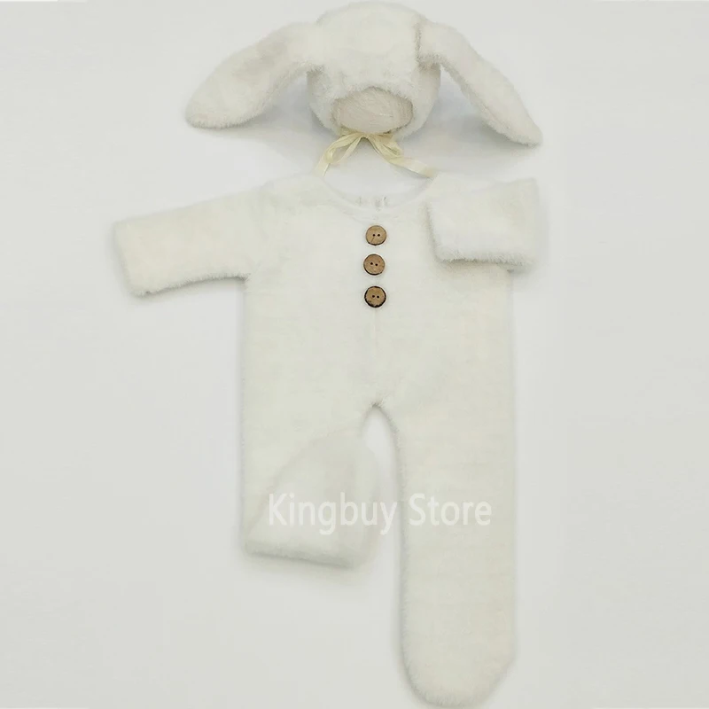 Accesorios de fotograf&iacute;a para reci&eacute;n nacido, pelele + sombrero, conjunto de accesorios de fotograf&iacute;a para ni&ntilde;o peque&ntilde;o, traje para sesi&oacute;n de fotos de estudio, 2 uds.-2