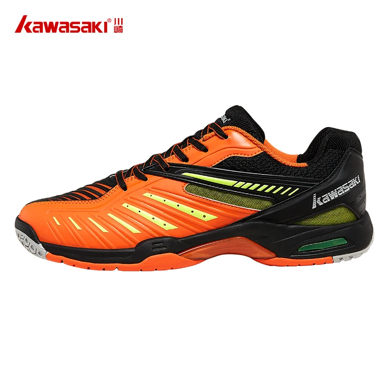 Kawasaki обувь для бадминтона для мужчин, профессиональные домашние спортивные оранжевые кроссовки, мужские Нескользящие износостойкие K-520